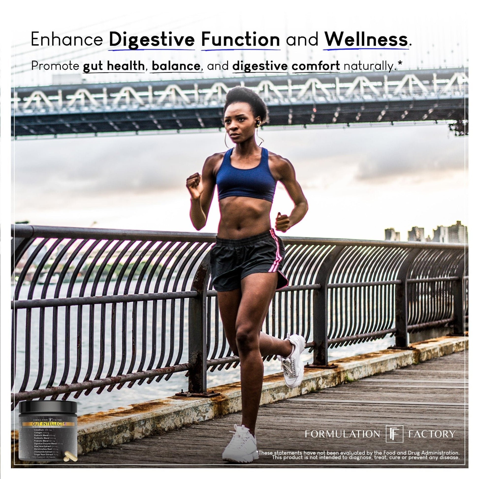 Formulation Factory Probiotics for Women & Men - Gut Intellect 10-in-1 Digestive Enzymes with Prebiotics and Postbiotics - Total Gut Health Supplement - 120 Capsules, 2 Month Supply - Maple Wellness Supplements