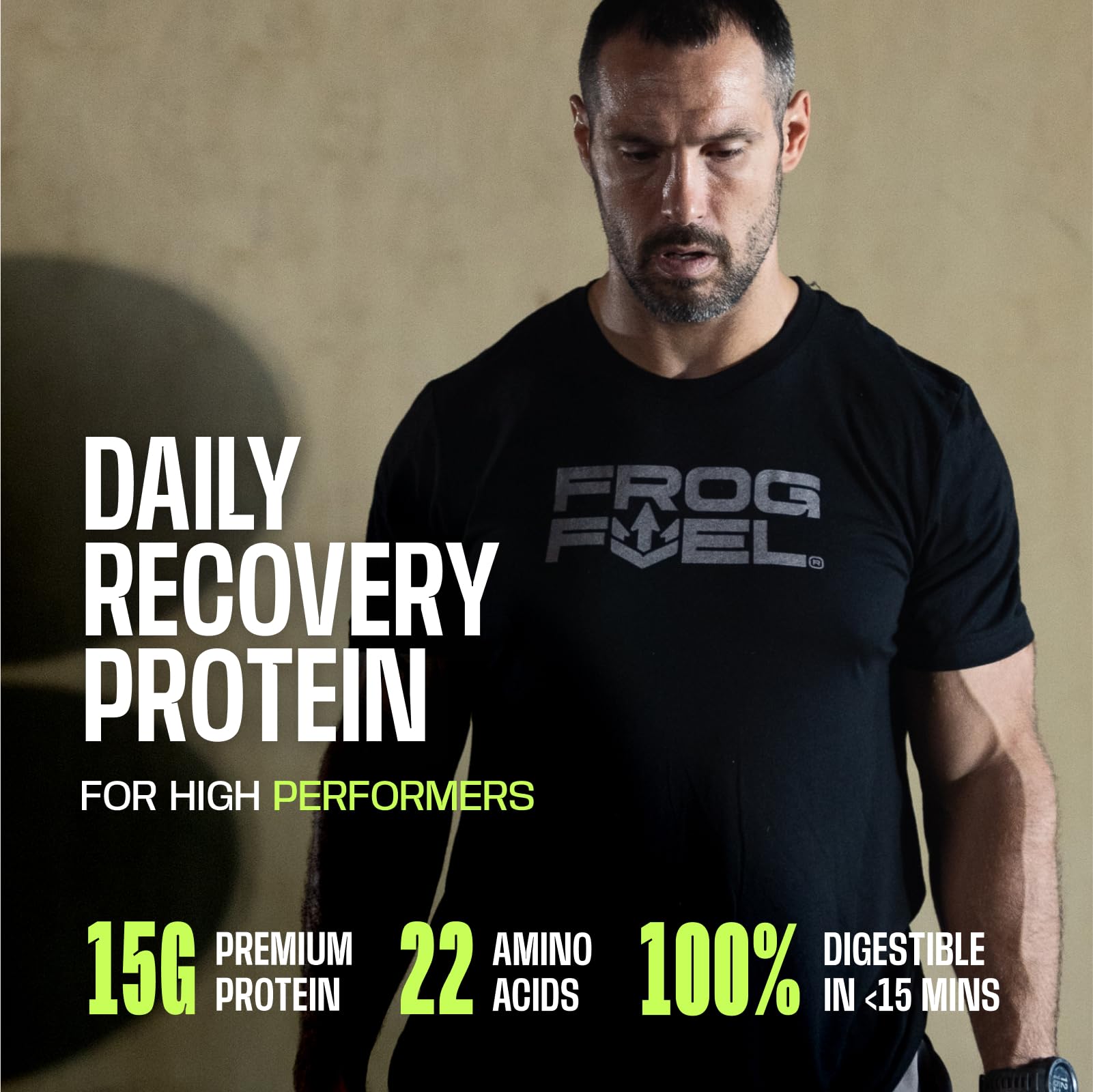 Frog Fuel Power Regular Complete Liquid Protein Shot, 15g, Nano Hydrolyzed & Grass Fed Collagen, Post Workout, Gluten Free, Fat & Sugar Free - Maple Wellness Supplements