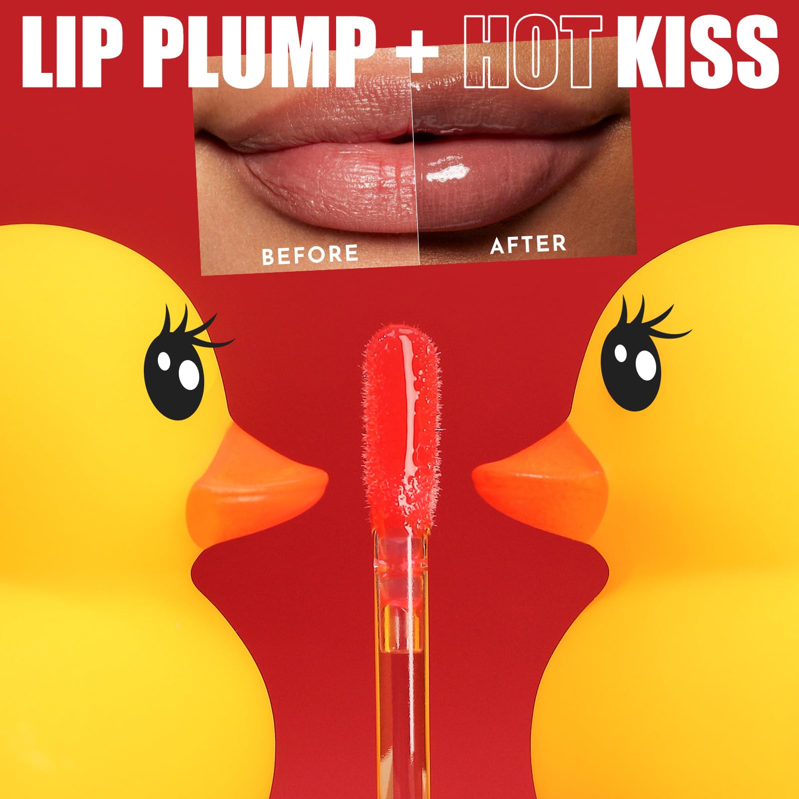 GHFCZOO 3 Colors Duck Lip Plumper Gloss, Hydrating Glitter Shine Primer Lip Tint, Non-Sticky Korean Plumping Lip Oil, Moisturizing Tinted Lip Balm for Sexy, Glossy Lips (Set A, 3pcs/set) - Maple Wellness Supplements