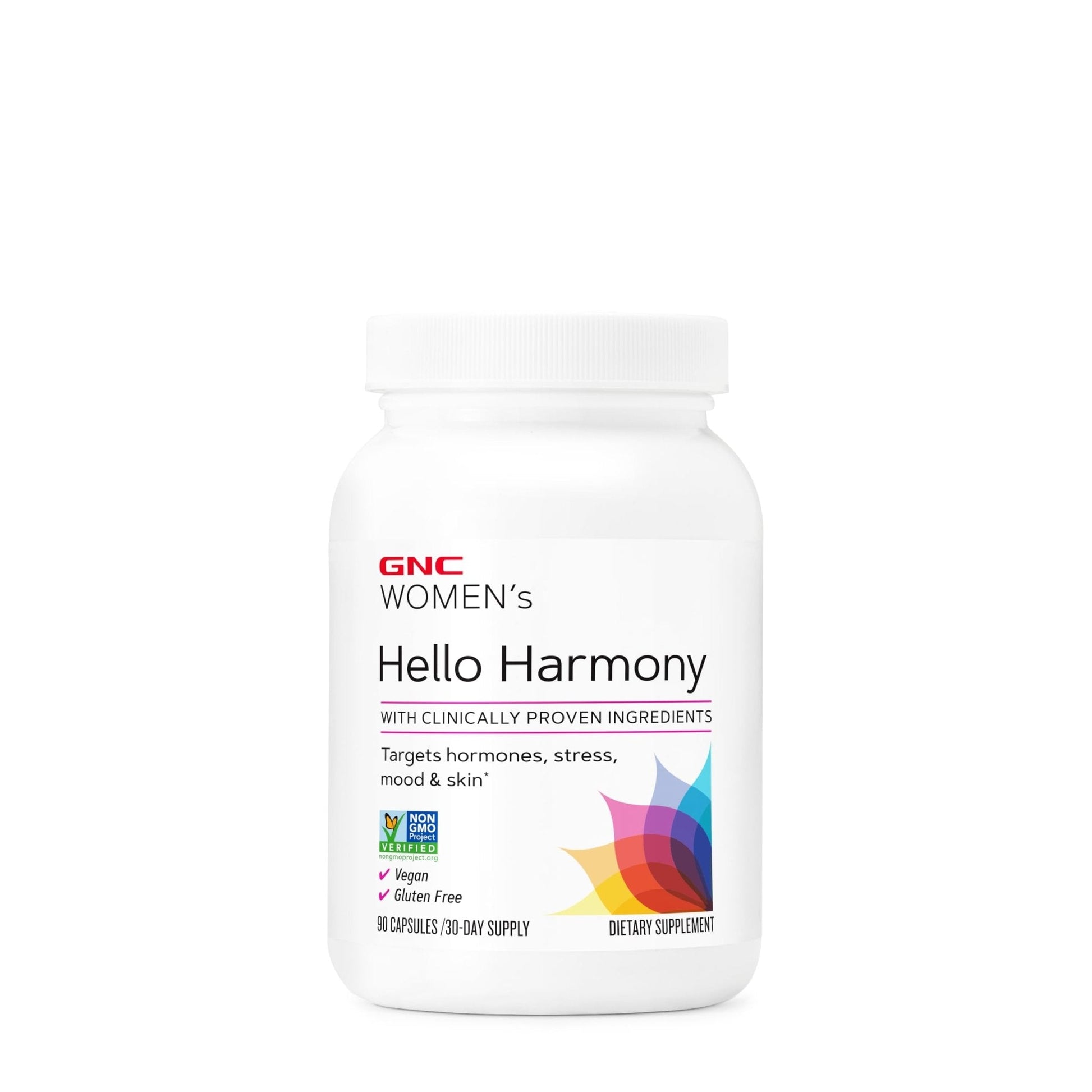 GNC Women's Hello Harmony | Clinically Proven Hormonal Support for Women | Supports Mood, Skin, and Stress Management | Vegan and Gluten Free | 90 Count - Maple Wellness Supplements