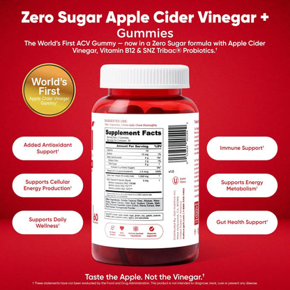 Goli Zero Sugar 6 Pack Bundle - World's First 3-in-1 Pre, Post, Probiotic, Apple Cider Vinegar with Vitamin B12 and Probiotics to Address Bloating, Ashwagandha & L-Theanine, Vitamin D Gummies - Maple Wellness Supplements