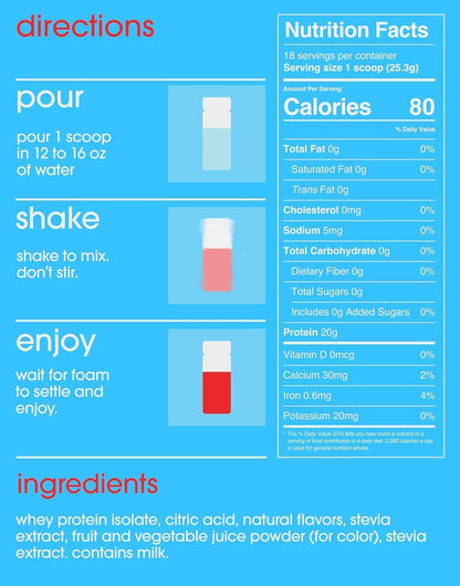 GRAMMS Clear Protein Powder Packets 20G Protein Sample Packets Variety Flavors for Women & Men | Lactose Free, Grass-Fed Whey Isolate, Gluten Free, Zero Sugar, Gut Friendly, Non-Bloating(9 Pack) - Maple Wellness Supplements