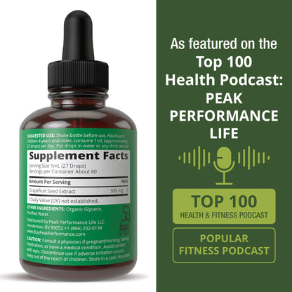 Grapefruit Seed Extract Liquid Drops Supplement. Vegan GSE Grapefruit Seed Extract for Women and Men. Zero Sugar, Non Bitter. for Immune, Digestive Support. Gluten Free Oil. Take Orally - Maple Wellness Supplements