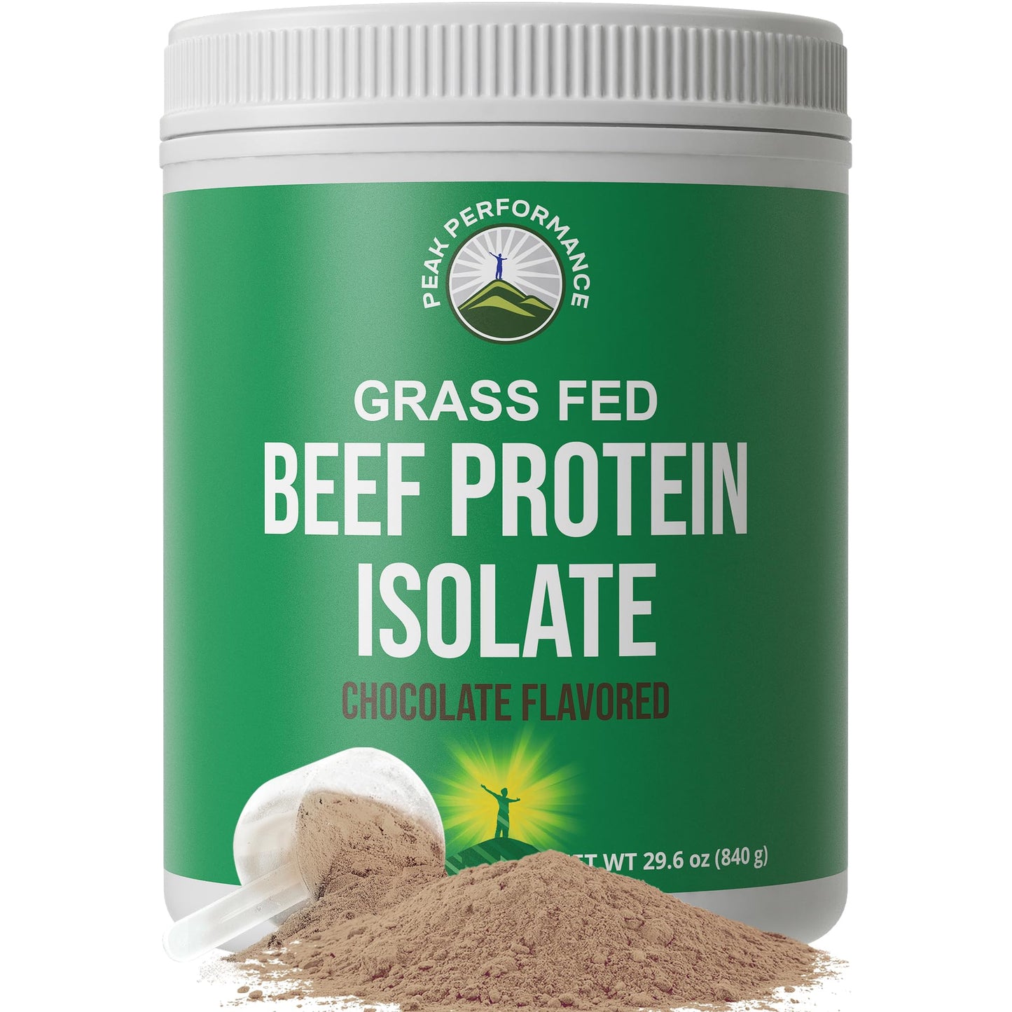 Grass Fed Beef Protein Powder - Lactose Free Great Tasting Beef Protein Isolate. Complete Animal Based Non Dairy Paleo Carnivore Supplement for Prime Muscle Building. No Whey. Chocolate Flavor - Maple Wellness Supplements