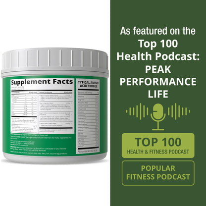 Greens Superfood + Grass Fed Collagen Peptides Powder - Ultimate Blend of Best Tasting Green Superfood with Pure Pasture Raised Hydrolyzed Protein Powder for Skin Hair + Joint Health - Maple Wellness Supplements