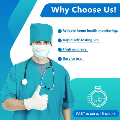 H Pylori Test Kit, Helicobacter Pylori Test Kit - Fast and Accurate, Self-Test at Home, Results in 10-15 Minutes, No Lab Visit Required - Maple Wellness Supplements