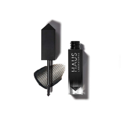 HAUS LABORATORIES By Lady Gaga: RISQUÉ BROW & LASH SPARKLE TOPPER, Brow Gel & Mascara in Black Sparkle, Long Lasting & Buildable Eye Makeup, Vegan & Cruelty-Free, 0.10 Fl. Oz - Maple Wellness Supplements