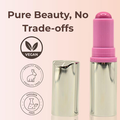 Haus Labs Color Fuse Longwear Hydrating Glassy Lip + Cheek Blush Balm Stick - Glassy Lilac - Maple Wellness Supplements