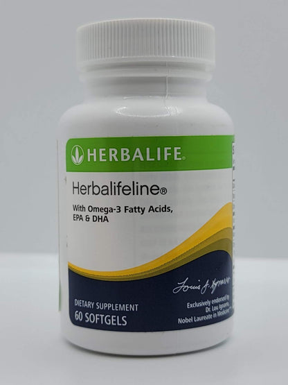 Herbalife Herbalifeline: 60 Softgels with Vitamin E, Marine Lipid Complex, Omega-3 Fatty - Maple Wellness Supplements