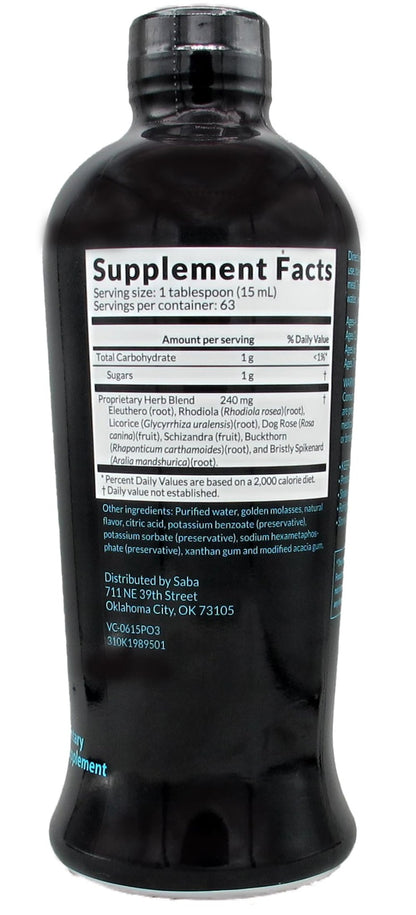 HerbFuse Ashwagandha Liquid Shots – Stress Relief Supplement for Calm Mood & Energy Support – Adaptogen Formula with Rhodiola, Reishi & Ginseng – Fast Absorption – 30 Servings – Saba Prime One - Maple Wellness Supplements