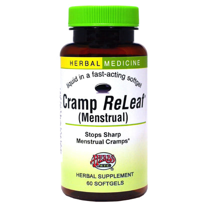Herbs Etc. Cramp ReLeaf (Menstrual) - Abdominal Muscle Support - Herbal Supplement to Aid Menstrual Health - Period Cramp Support with Black Haw, Cramp Bark and Bethroot - 60 Softgels (60 Servings) - Maple Wellness Supplements