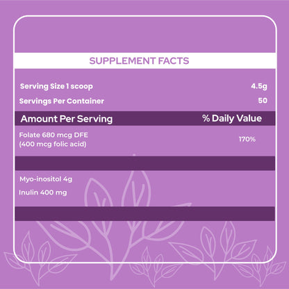 Holiherb 4g Myo Inositol + Folic Acid - Maple Wellness Supplements