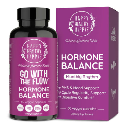 Hormone Balance for Women – PMS Support Supplement, Menopause & Perimenopause | Bloating Relief, Menstrual Cramp, Mood, PMDD | Chasteberry Supplements, Black Cohosh, Dong Quai | Vegan, Non-GMO, 60 Ct - Maple Wellness Supplements