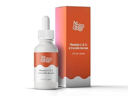 Hunny Bunny Vitamin C Serum for Face - Pure Brightening Dark Spots Sensitive Skin - Ferulic Acid, Niacinamide, L-Ascorbic Acid, Hyaluronic Acid, Vitamins B E, 1 Fl Oz - Maple Wellness Supplements