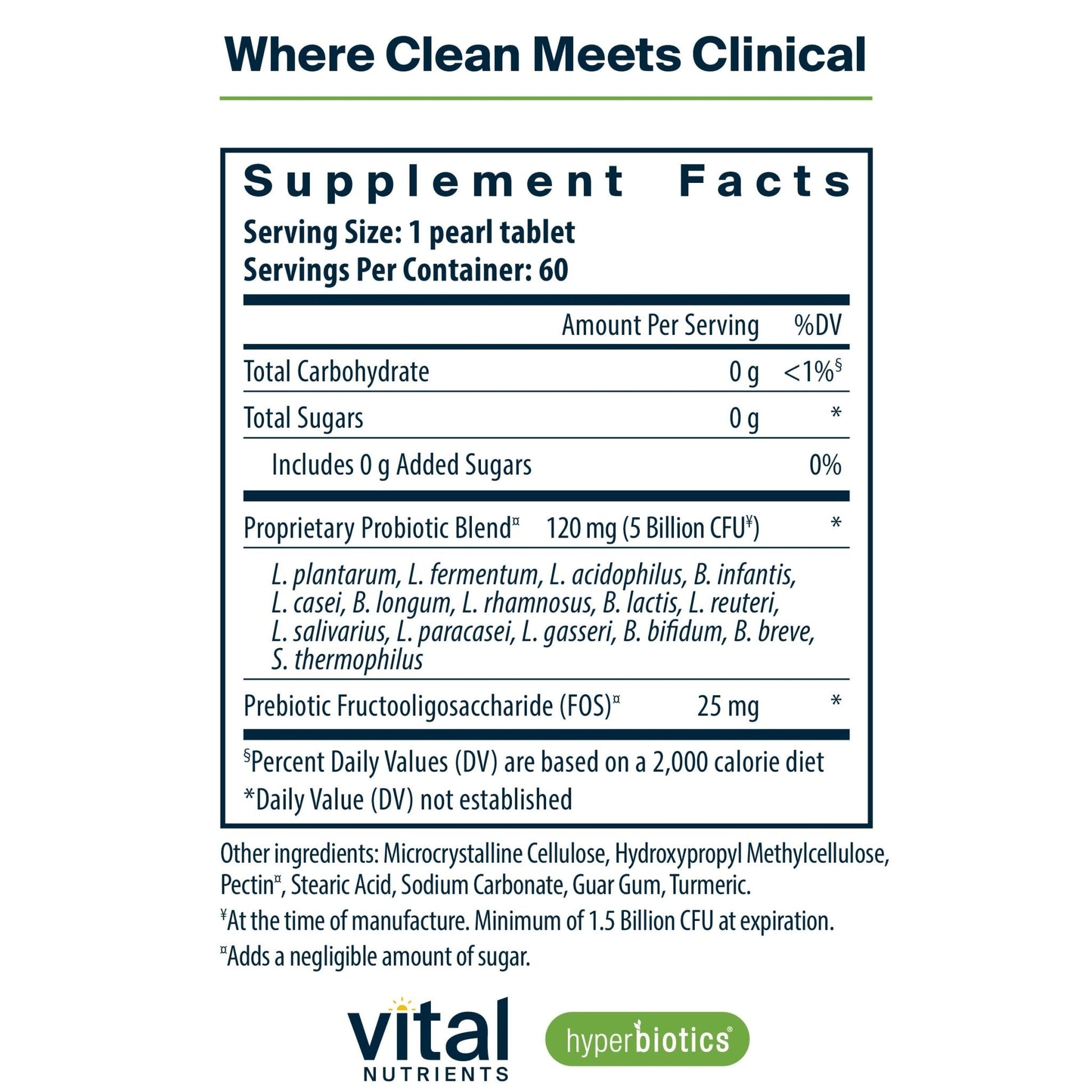 Hyperbiotics Vital Nutrients Pro-15 Prebiotics and Probiotics for Women and Men | 15 Science Backed Strains | Supports Occasional Constipation, Diarrhea, Gas & Bloating | 60 Vegan Time Release Pearls - Maple Wellness Supplements