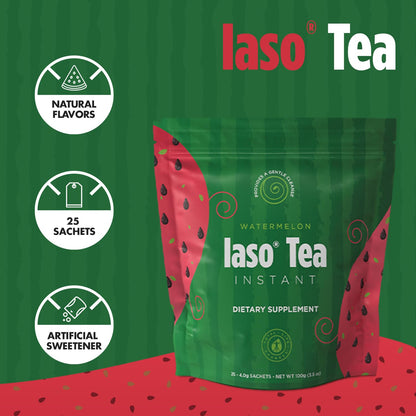 Iaso Instant Tea Watermelon Flavor - 4 grams (25 Sachets) - Maple Wellness Supplements