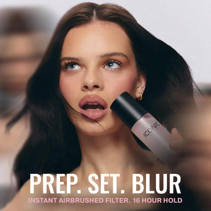 ICONIC LONDON Prep Set Blur Setting Spray | Makeup Fixing Spray, Blurs Imperfections and Gives Skin a Radiant Glow, Vegan Makeup, 120 mL / 4.05 Fl Oz. - Maple Wellness Supplements