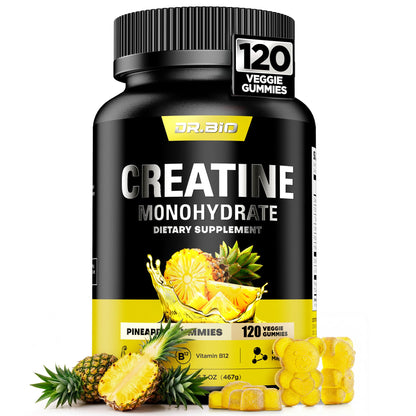 Instant Boost Creatine Monohydrate Gummies, Complex Formula with Real 5000mg Creatine, L-Taurine, B12, Mg & K, Pre-Workout Creatine for Women & Men to Support Energy - Maple Wellness Supplements
