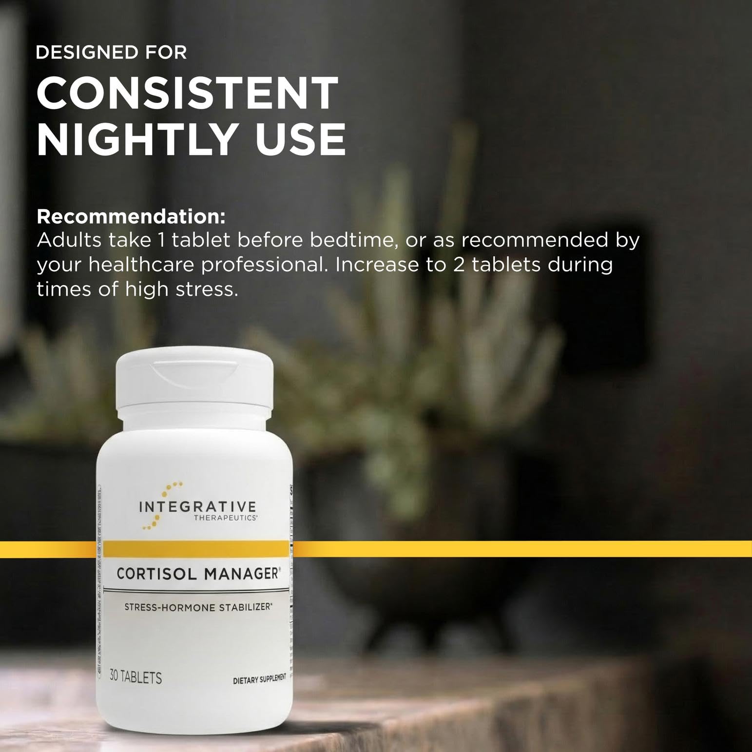 Integrative Therapeutics Cortisol Manager - Balance Cortisol & Support Relaxation for Restful Sleep* - Includes Ashwagandha & L-Theanine for Confidence with Less Stress - Maple Wellness Supplements