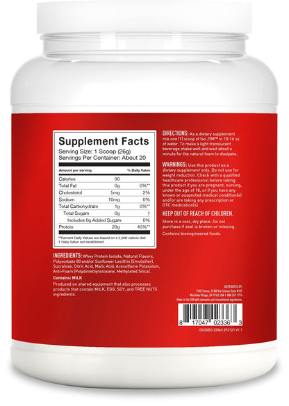 ISO JYM 20 Servings - Bombsicle - Maple Wellness Supplements
