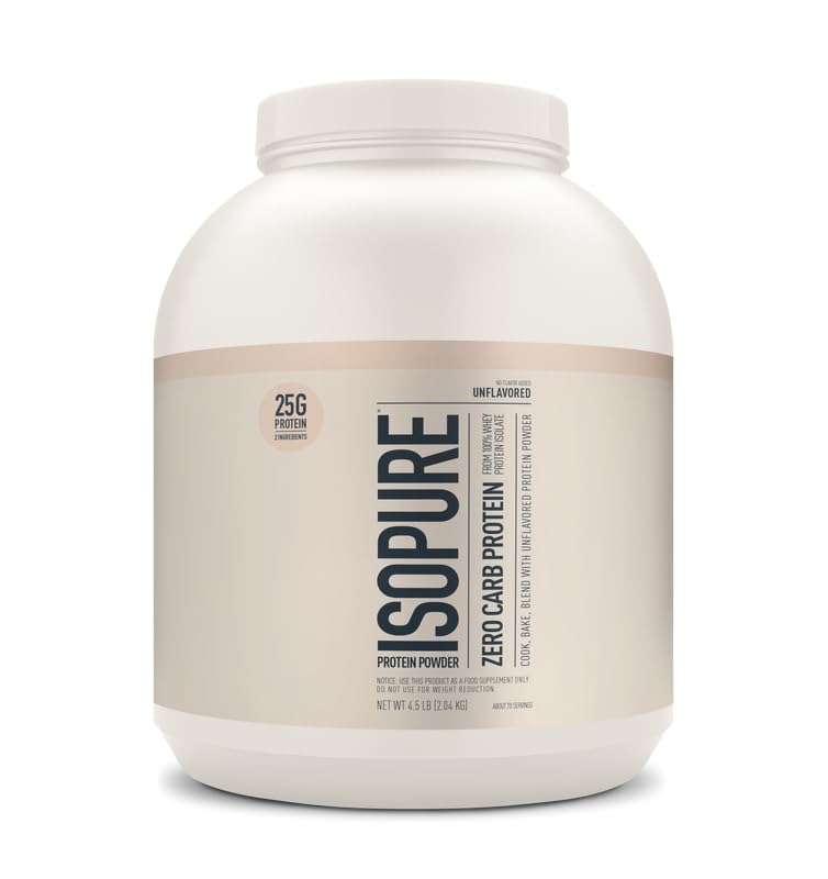 Isopure Zero Carb Unflavored 4.5lb, 70 Servings - Maple Wellness Supplements