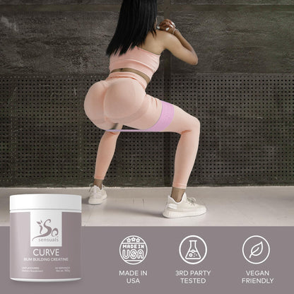 IsoSensuals Curve Bum Building Creatine - Micronized 200 Mesh for Smooth Muscle - Maple Wellness Supplements