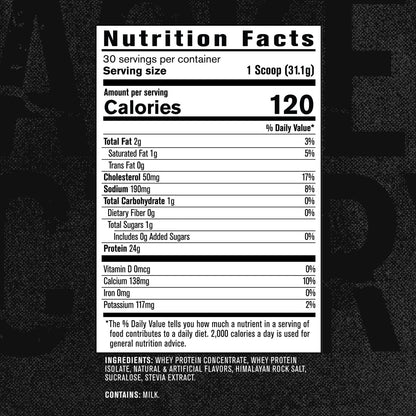 Jacked Factory Authentic Whey Muscle Building Whey Protein Powder - Low Carb - Maple Wellness Supplements