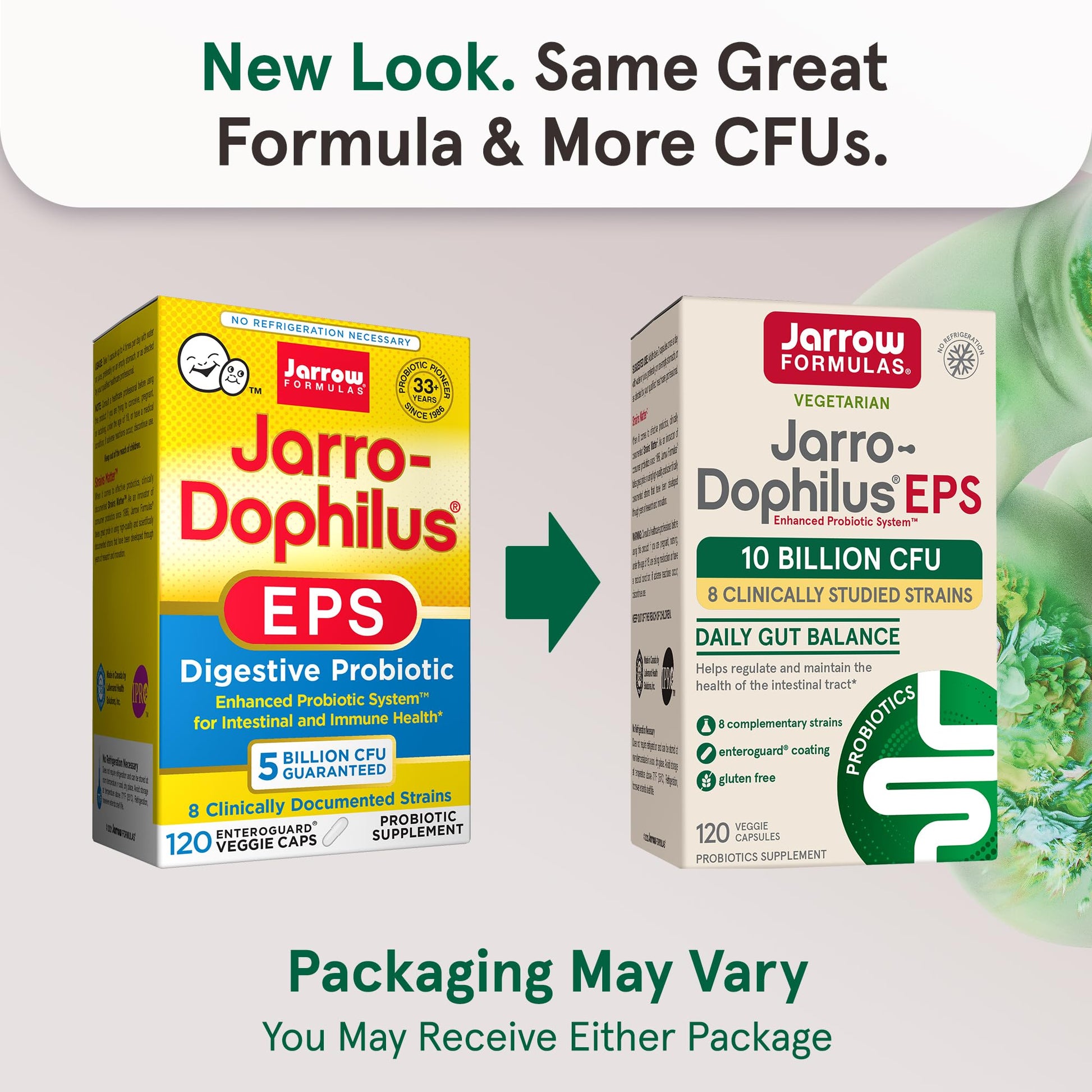 Jarrow Formulas Jarro Dophilus Probiotics 10 Billion CFU - Probiotic Supplement Capsules for Digestive Health & Gut Health for Women and Men - Maple Wellness Supplements
