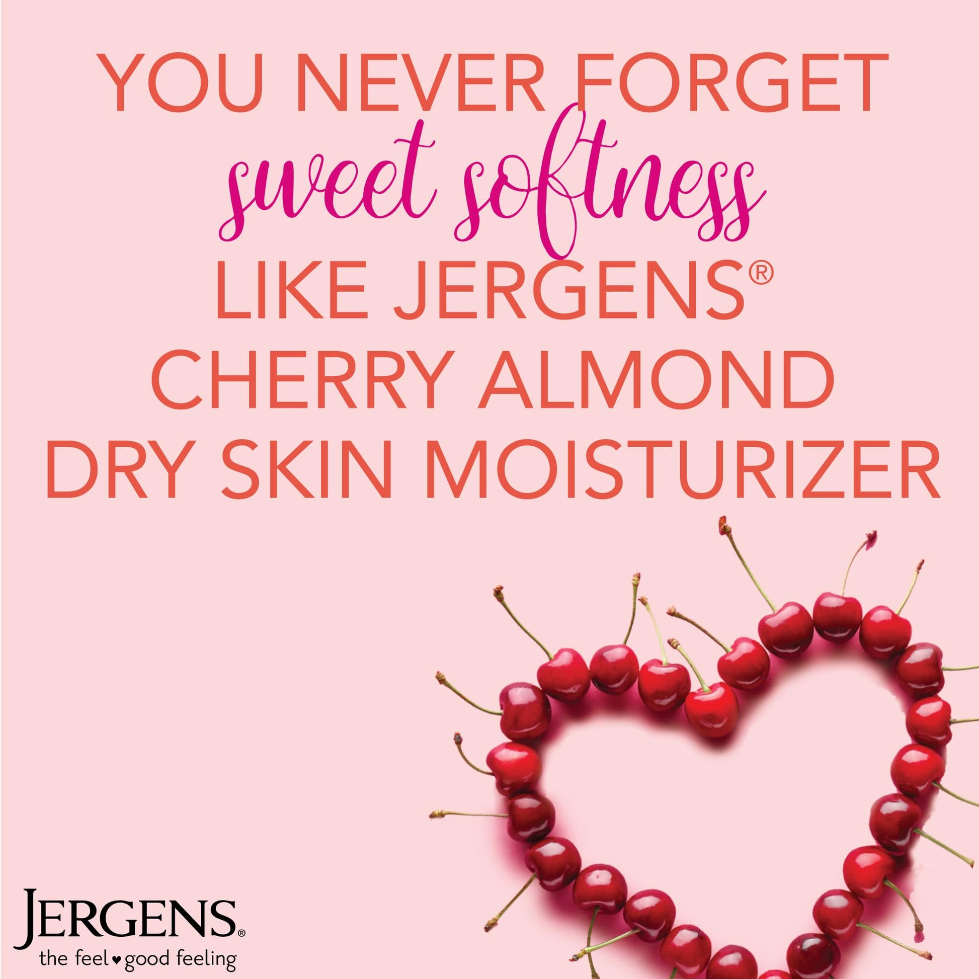 Jergens Original Scent Dry Skin Body Lotion, Hand and Body Moisturizer, Cherry Almond Essence - Maple Wellness Supplements