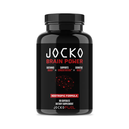 Jocko Fuel Brain Power - Nootropic Dietary Supplements for Memory & Focus wiht L Theanine, L Carnitine- Energy & Focus Supplement (90 Capsules) - Maple Wellness Supplements