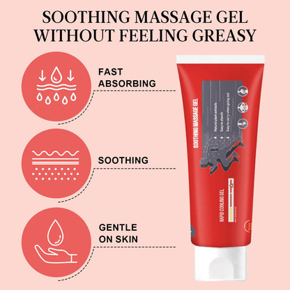 Joint Gel, Soothing Massage Cream, Joint Soothing Comfort Gel for Back, Neck, Keen, Muscle, and Foot, Absorb Quickly, Natural and Non-Greasy, 4.23OZ - Maple Wellness Supplements