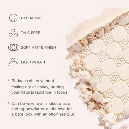 Jouer Soft Focus Hydrate & Setting - Pressed Powder with Matte Finish - Blurring Powder for Fine Lines and Pores - Set Face Makeup Foundation or Concealer - Translucent - Maple Wellness Supplements