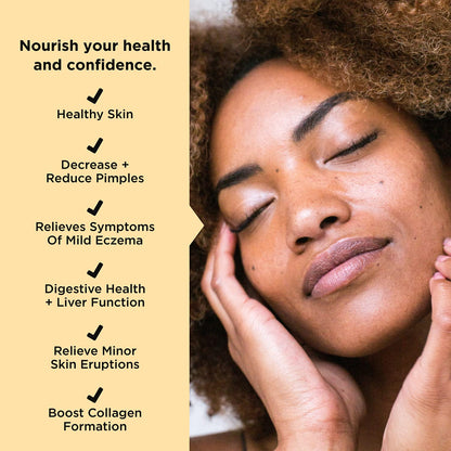 JSHealth Vitamins Skin and Digestion Formula | Skin Supplement with Zinc | Burdock - Maple Wellness Supplements