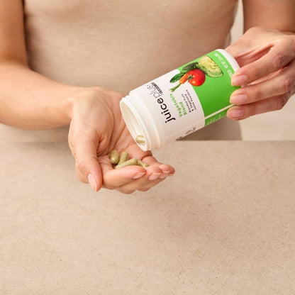 Juice Plus+ Vegetable Blend: with Broccoli, Parsley, Tomato & More - Plant-Based, Vegan, Gluten-Free, Non-GMO, Kosher - for Heart, Immune, Cognitive & Skin Health - 1 Bottle (60 Servings) - Maple Wellness Supplements