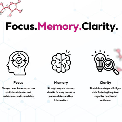 Just Thrive Focus & Memory Gummies – Nootropic Brain Supplement for Clarity, Concentration, Memory Support, & Energy – Citicoline, Lion’s Mane, Vitamin B12 & D3 - Maple Wellness Supplements