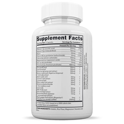 Justified Laboratories (3 Pack) Blood Balance Max 1295MG Supplement Pills 180 Capsules - Maple Wellness Supplements
