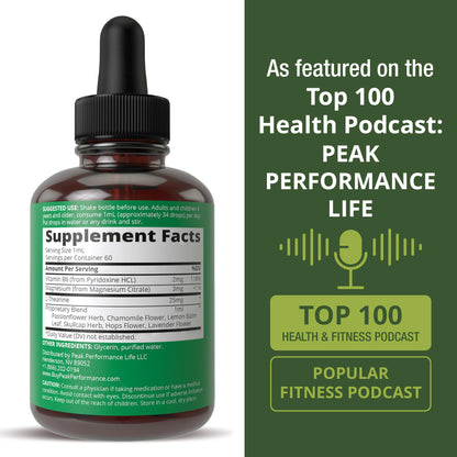 Kids Calm Liquid Drops. Aid for Relaxation, Calming, Optimal Sleep With Chamomile, Magnesium. No Bitter Taste. Kids Won't Know They're Taking It. Sugar Free 9-in-1 Vegan Supplement. Non-Habit Forming - Maple Wellness Supplements
