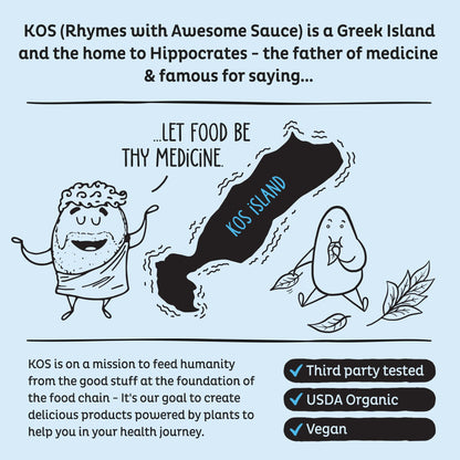 KOS Plant Based Protein Powder, Blueberry Muffin - Organic Pea Protein Superfood with Spirulina and Immune Support Blend. Soy, Gluten, Dairy Free - Vegan Meal Replacement for Women & Men - 15 Servings - Maple Wellness Supplements