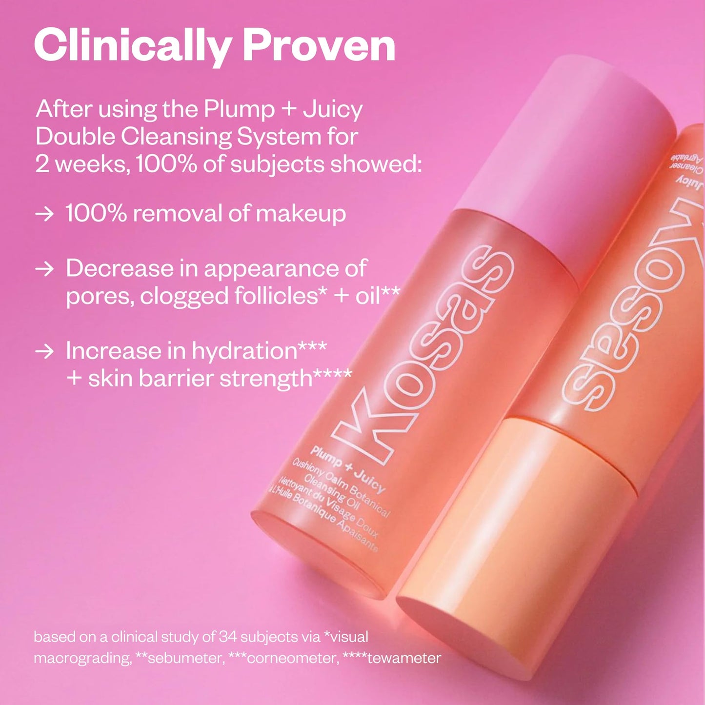 Kosas Plump + Juicy Comfy Clean Gel Cleanser –Hydrating Face Wash for All Skin Types, Deep Clean & Moisturize, Soap & Sulfate Free, with Hyaluronic Acid, Panthenol & Beta Glucan - Maple Wellness Supplements