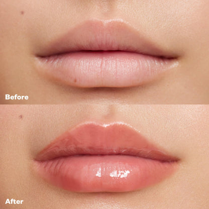 Kosas Wet Lip Oil Gloss - Hydrating Lip Plumping Treatment with Hyaluronic Acid & Peptides, Non-Sticky Finish (Unbuttoned) - Maple Wellness Supplements