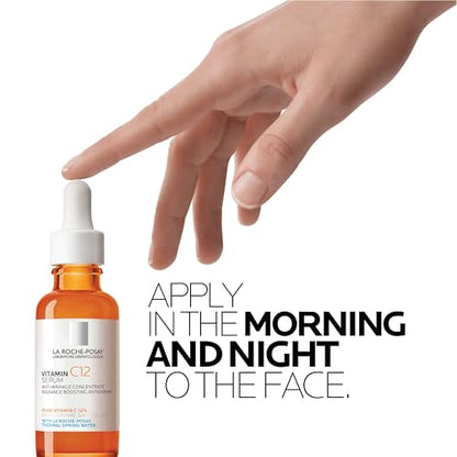 La Roche-Posay Pure Vitamin C Serum For Face With Hyaluronic Acid & Salicylic Acid, Hydrating & Brightening Serum - Maple Wellness Supplements