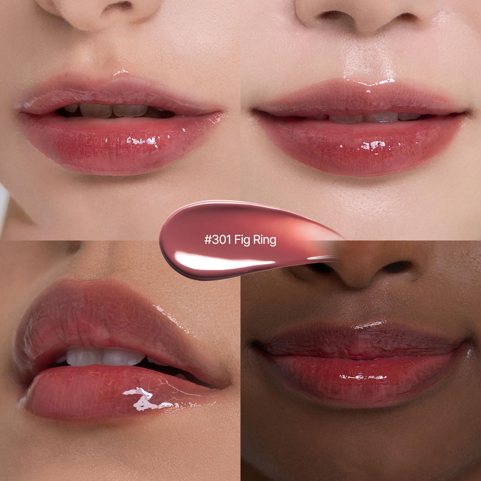 Laka Jelling Nude Gloss, Sheer Hydrating Lip Oil with No Stain, Non-Sticky, Nourishing Gloss for a Glowy Look, K-Beauty (301 Figring, 1.9g/0.07oz) - Maple Wellness Supplements