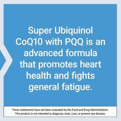 Life Extension Super Ubiquinol CoQ10 with PQQ, coenzyme Q10, pyrroloquinoline Quinone, Heart Health Supplement, Maximum Absorption - Maple Wellness Supplements