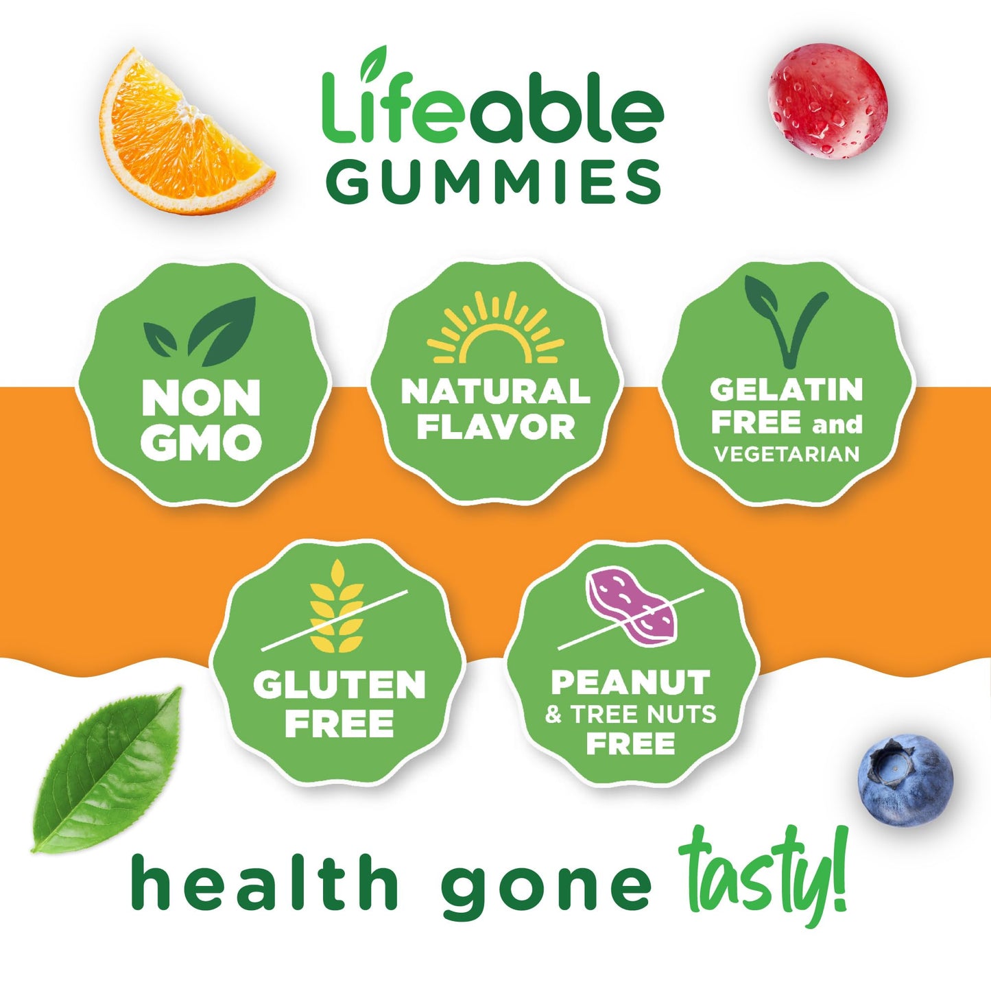 Lifeable Prebiotic Fiber Gummies for Adults | 5g | Great Tasting Fiber Supplement Gummies | Prebiotic Gummies for Digestive Health - Maple Wellness Supplements