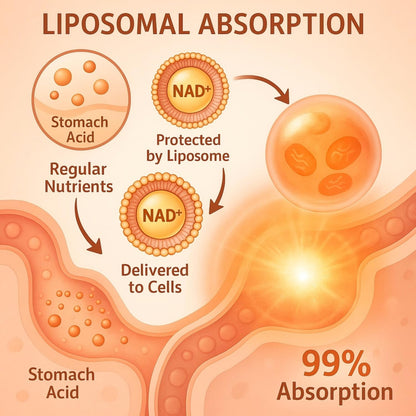 LIGUSTERI 1500 MG Liposomal NAD+, 98%+ Absorption, NAD+ Supplement for Women & Men with TMG, for Aging Defense, Cellular Energy, Heart & Brain Function, Longevity, 120 Softgels - Maple Wellness Supplements