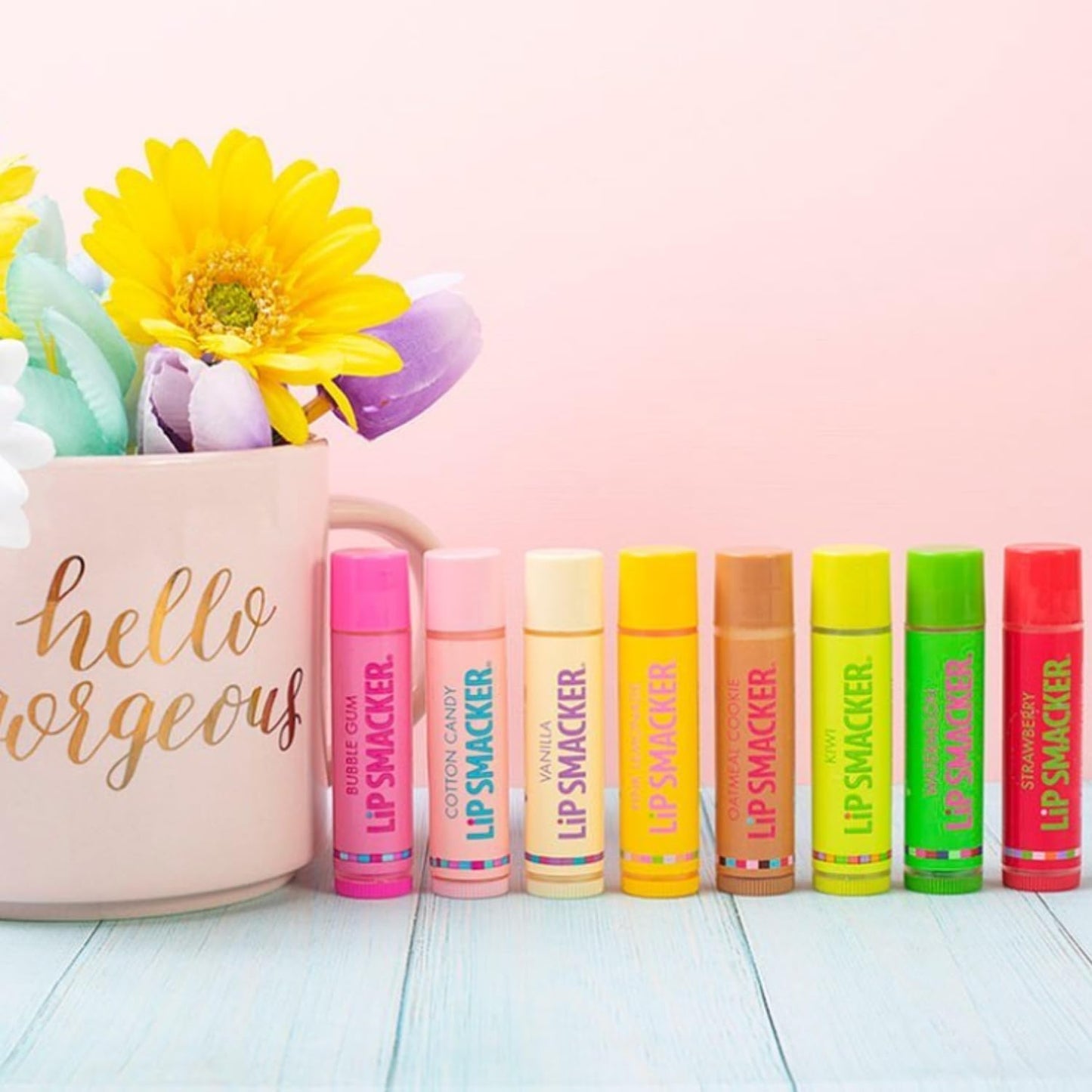 Lip Smacker Original & Best Holiday Flavored Lip Balm Party Pack, Oatmeal Cookie, Vanilla, Mango, Watermelon, Tropical Punch, Cotton Candy, Kiwi, Strawberry, Clear - Maple Wellness Supplements