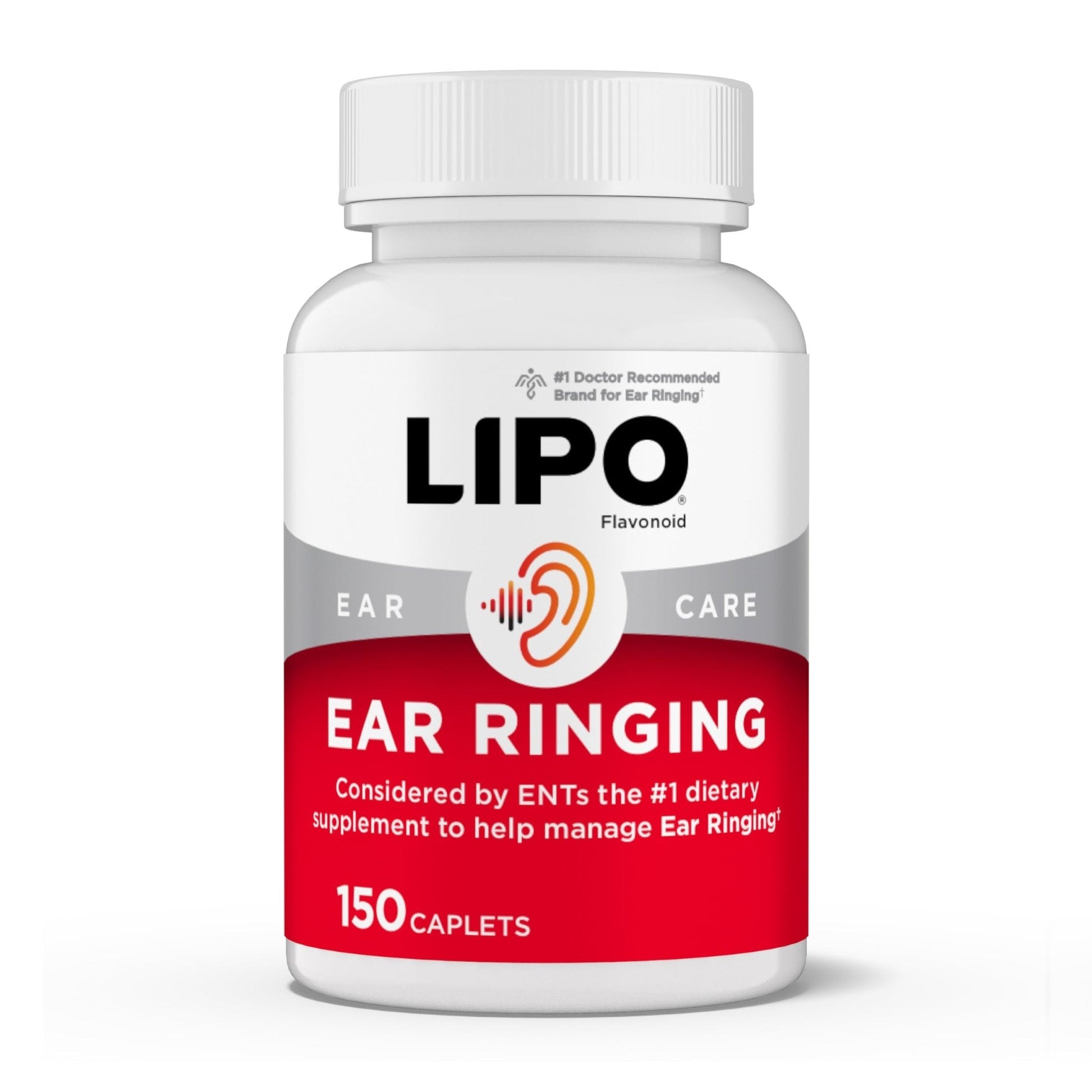 Lipo-Flavonoid Ear Ringing - Doctor-Recommended for Ringing Ears - Clinically Proven Lemon Bioflavonoid Complex with Vitamins C, B1, B2, B6, B12 - Maple Wellness Supplements