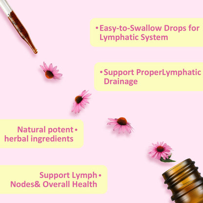 Liposomal Lymphatic Drainage Drops, Lymphatic Support with Echinacea, Dandelion, Turmeric, Burdock, Elderberry, and Calendula, Lymph System Support & Immune Health - Maple Wellness Supplements