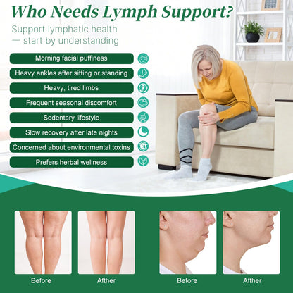 Liposomal Lymphatic Drainage Supplements with 30-in-1 Herbal Blend - Echinacea | Oregano | Milk Thistle - Sugar Free Lymph System Drops - Immune Support, Cleanse & Detox, Raspberry Flavor, 2 fl oz - Maple Wellness Supplements