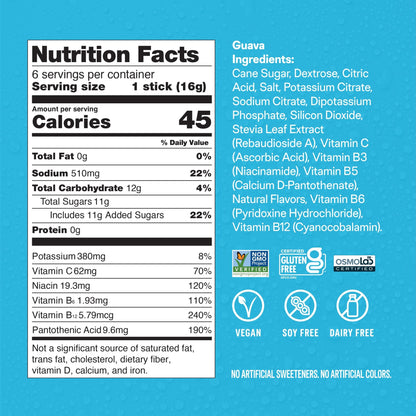 Liquid I.V.® Hydration Multiplier - Guava | Electrolyte Powder Drink Mix | 1 Pack (16 Servings) - Maple Wellness Supplements